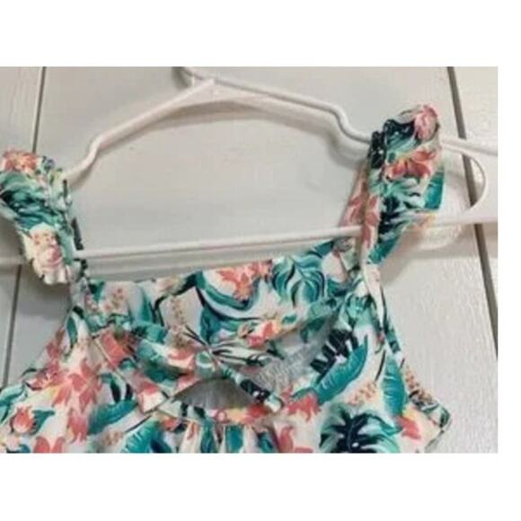 Tommy Bahama Tropical Floral Sleeveless Dress 2T Set of 2 Twins Multiples - Picture 8 of 15